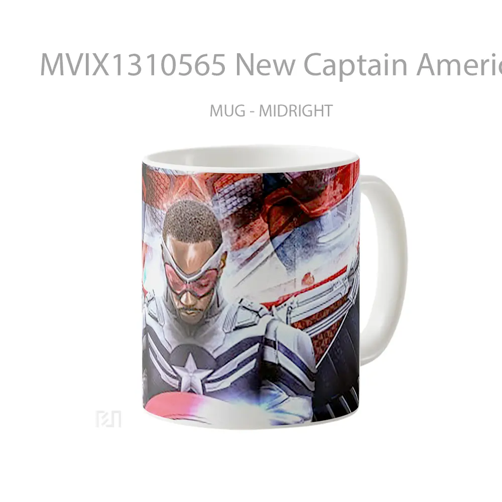 Mug New Captain America Gelas Superhero - All-side / Desain