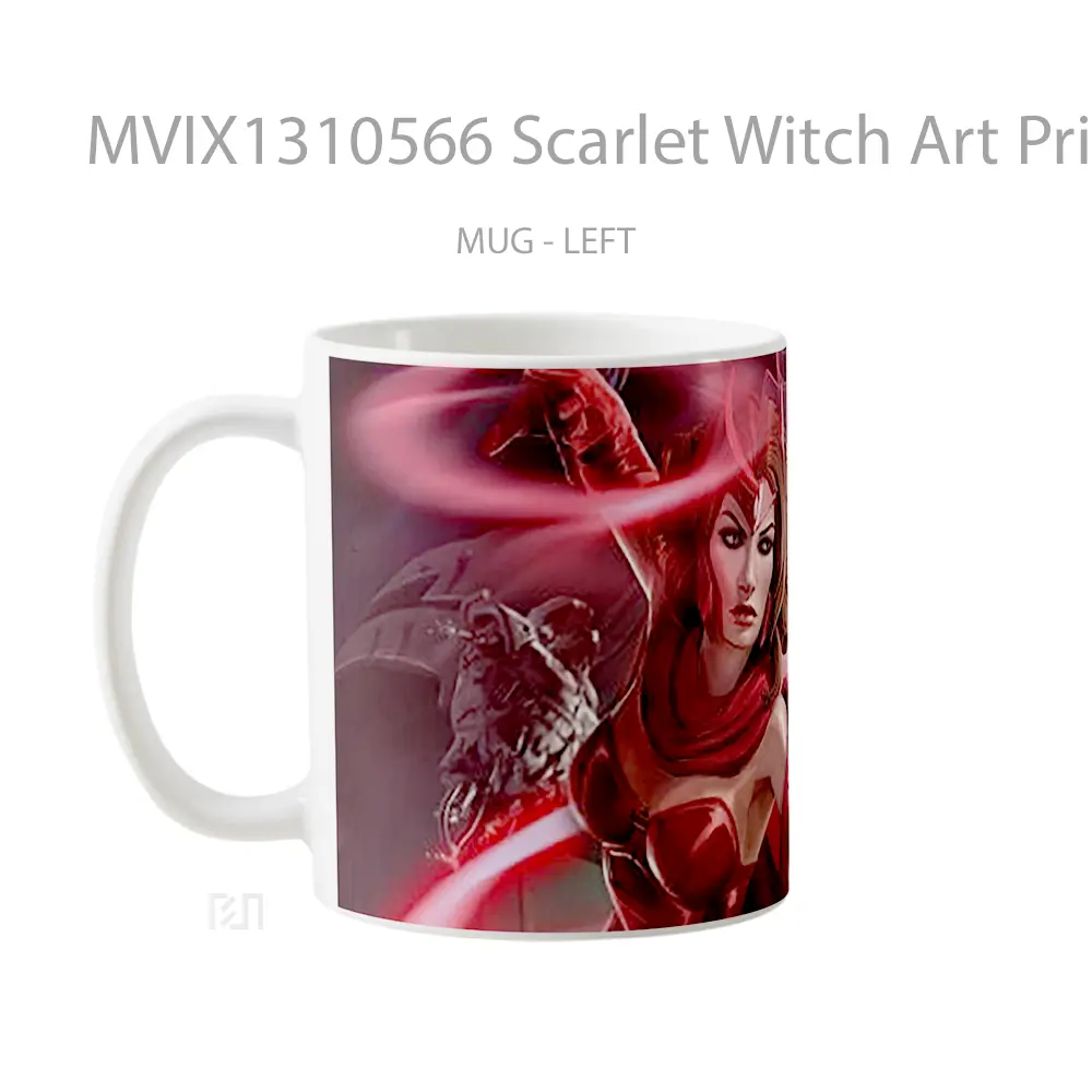 Mug Scarlet Witch Art Print 2021 Gelas Superhero - All-side / Desain