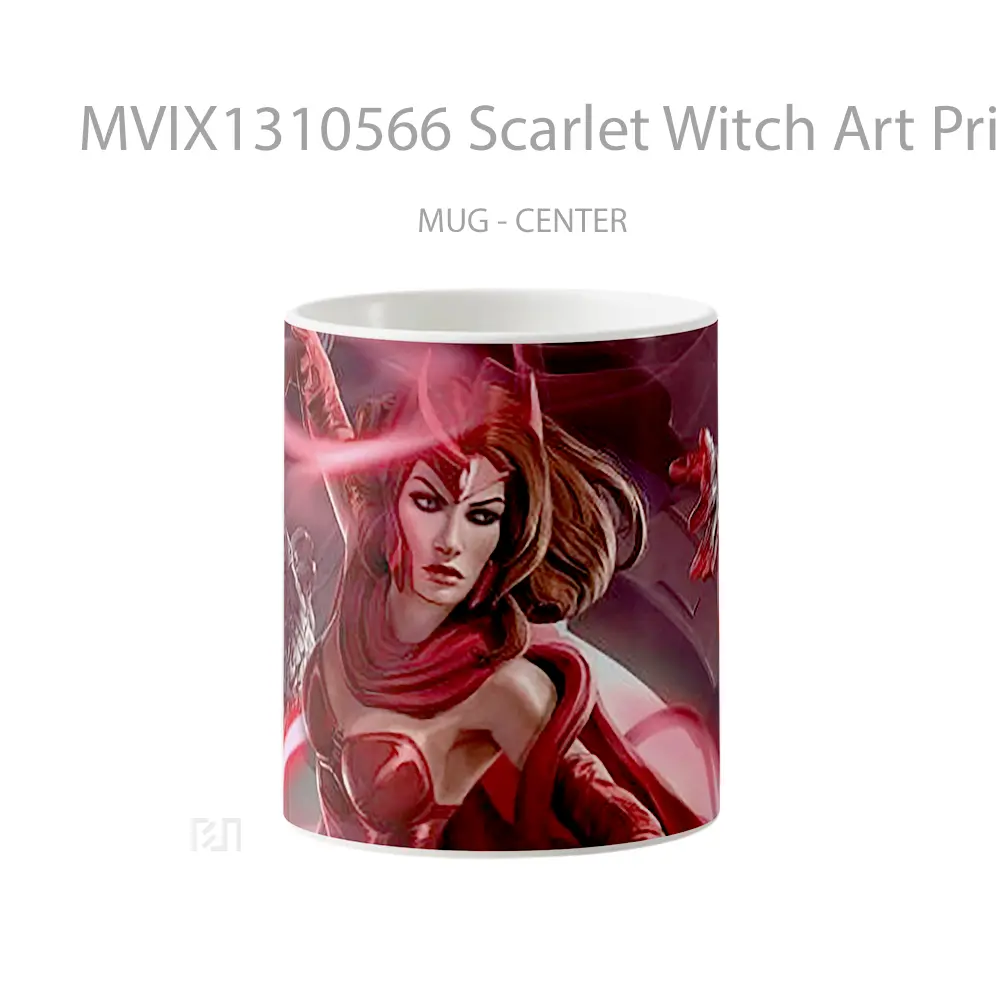 Mug Scarlet Witch Art Print 2021 Gelas Superhero