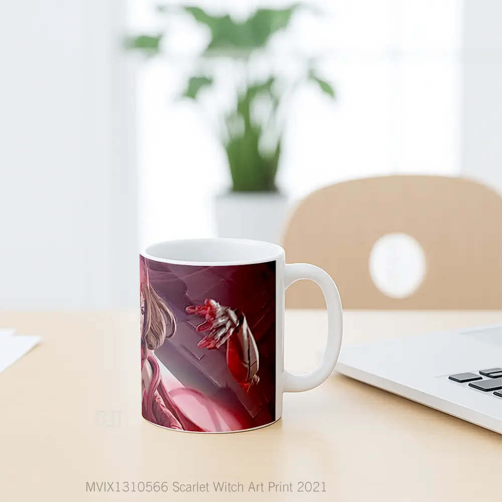Mug Scarlet Witch Art Print 2021 Gelas Superhero - All-side / Desain
