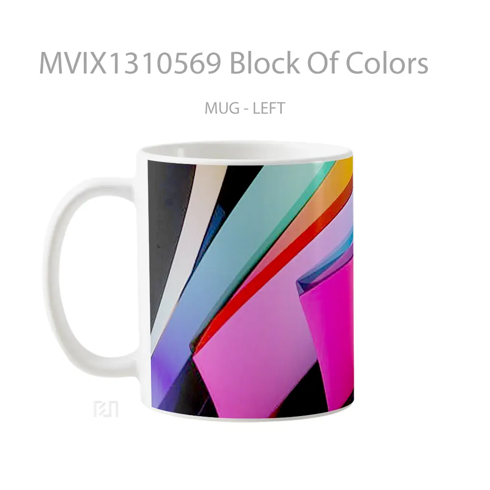 Mug Block Of Colors Gelas Keramik Unik - All-side / Desain