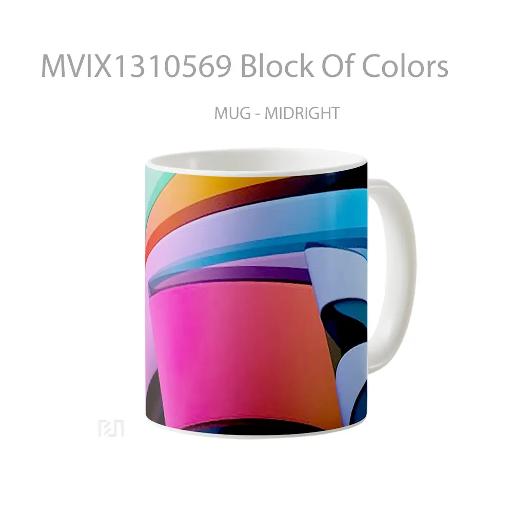 Mug Block Of Colors Gelas Keramik Unik - All-side / Desain