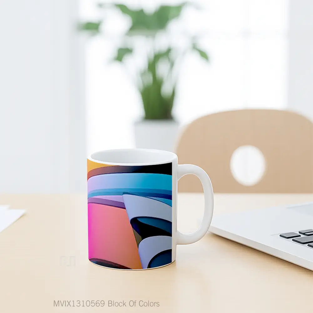 Mug Block Of Colors Gelas Keramik Unik - All-side / Desain