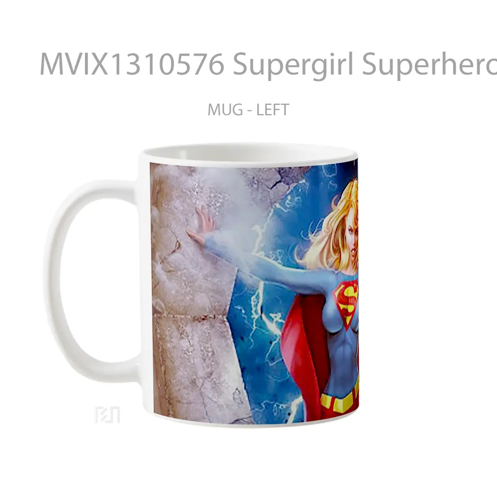 Mug Supergirl Superhero Fanart Gelas Superhero - All-side / Desain