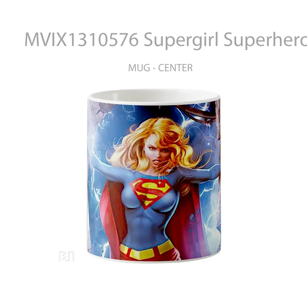 Mug Supergirl Superhero Fanart Gelas Superhero