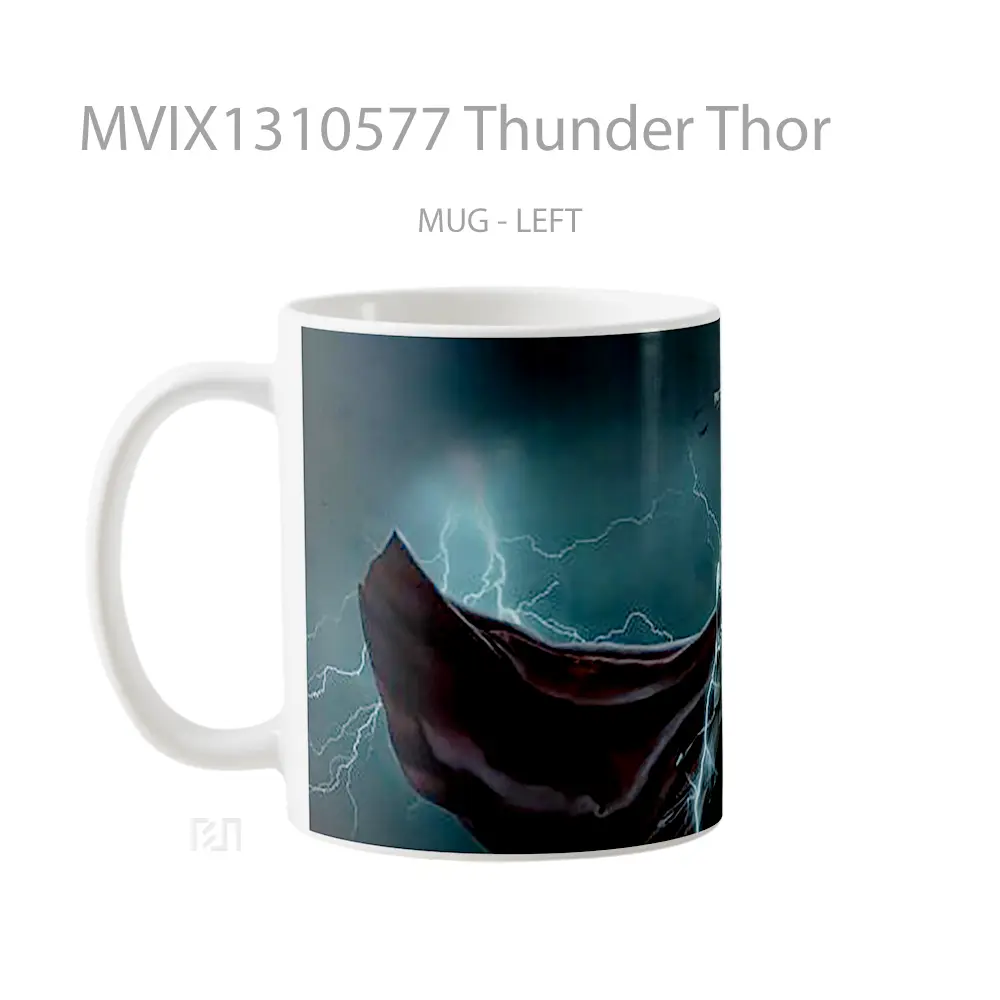 Mug Thunder Thor Gelas Superhero - All-side / Desain