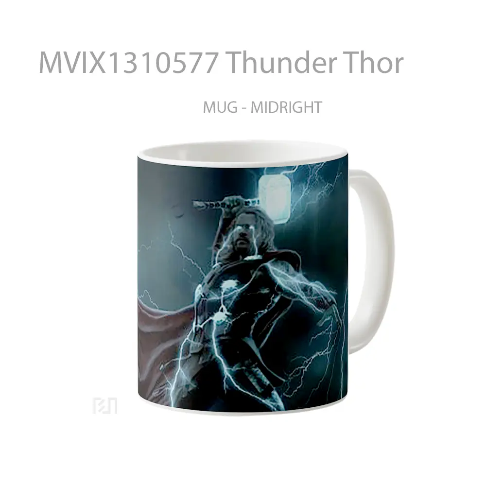 Mug Thunder Thor Gelas Superhero - All-side / Desain