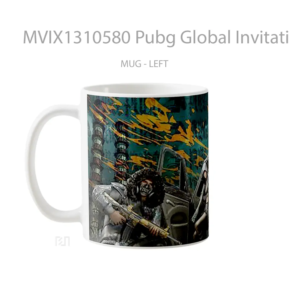 Mug Pubg Global Invitational Poster Cangkir Gamer - All-side / Desain