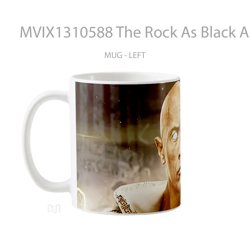 Mug The Rock As Black Adam Gelas Keramik Unik - All-side / Desain