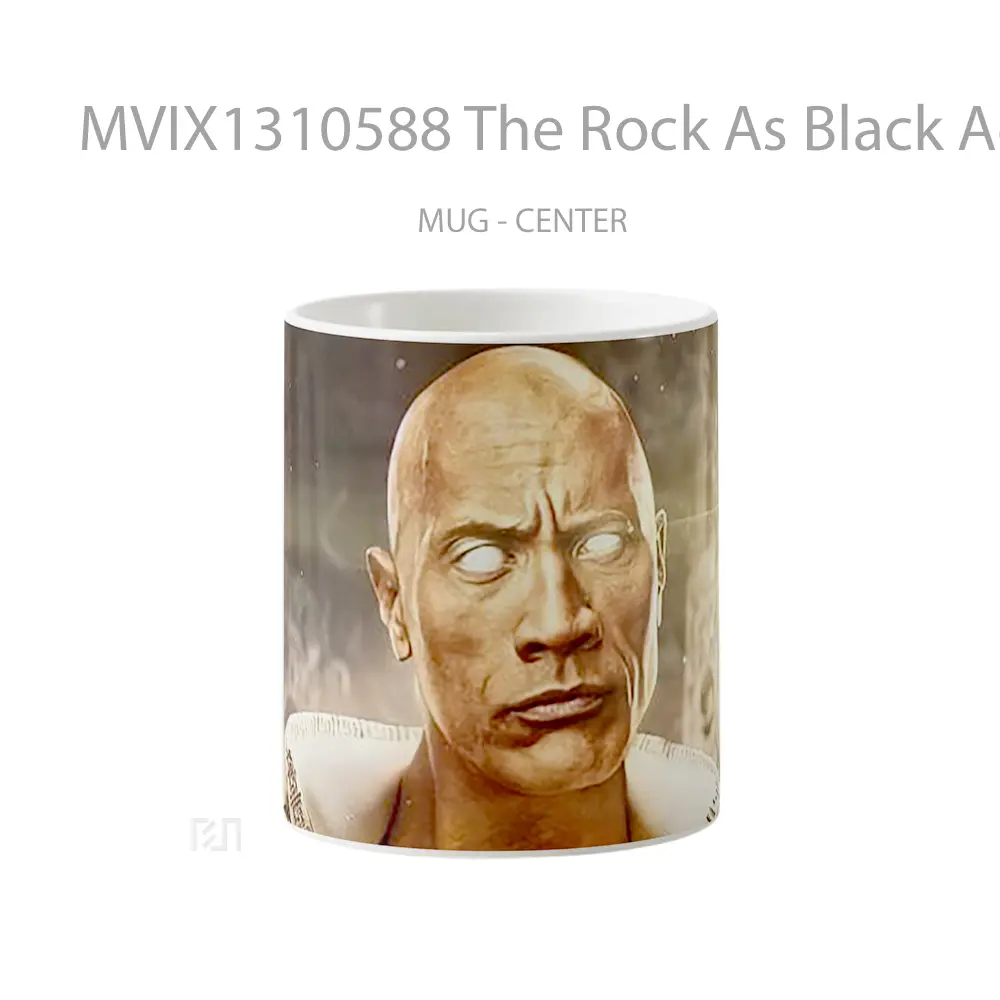 Mug The Rock As Black Adam Gelas Keramik Unik