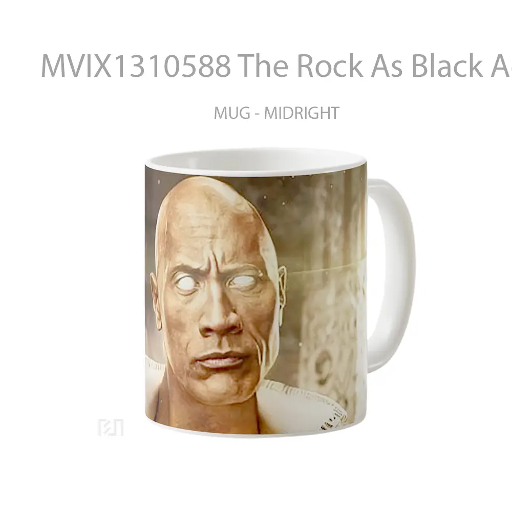Mug The Rock As Black Adam Gelas Keramik Unik - All-side / Desain