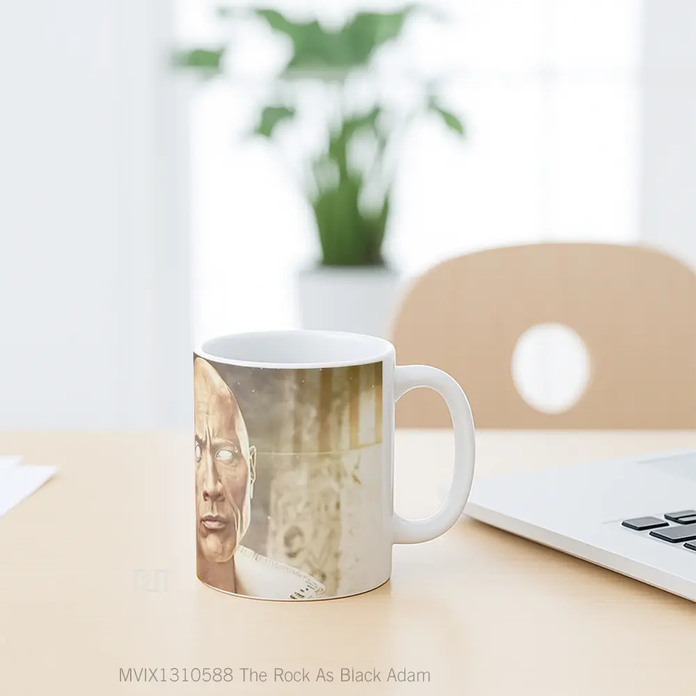 Mug The Rock As Black Adam Gelas Keramik Unik - All-side / Desain