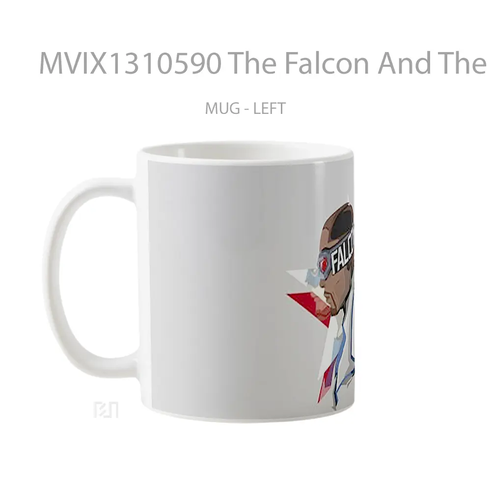 Mug The Falcon And The Winter Soldier Minimalist Style Gelas Superhero - All-side / Desain