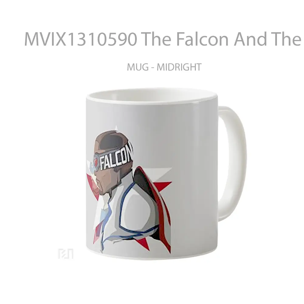 Mug The Falcon And The Winter Soldier Minimalist Style Gelas Superhero - All-side / Desain