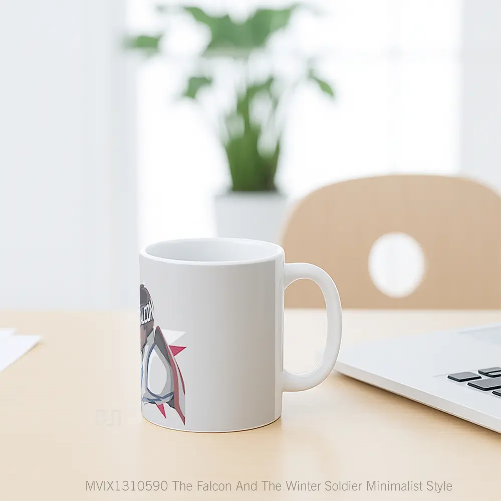 Mug The Falcon And The Winter Soldier Minimalist Style Gelas Superhero - All-side / Desain