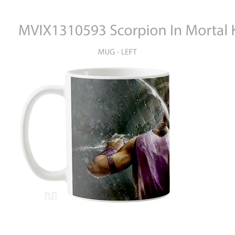 Mug Scorpion In Mortal Kombat Gelas Keramik Unik - All-side / Desain