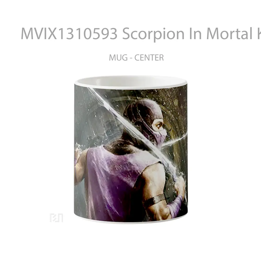 Mug Scorpion In Mortal Kombat Gelas Keramik Unik