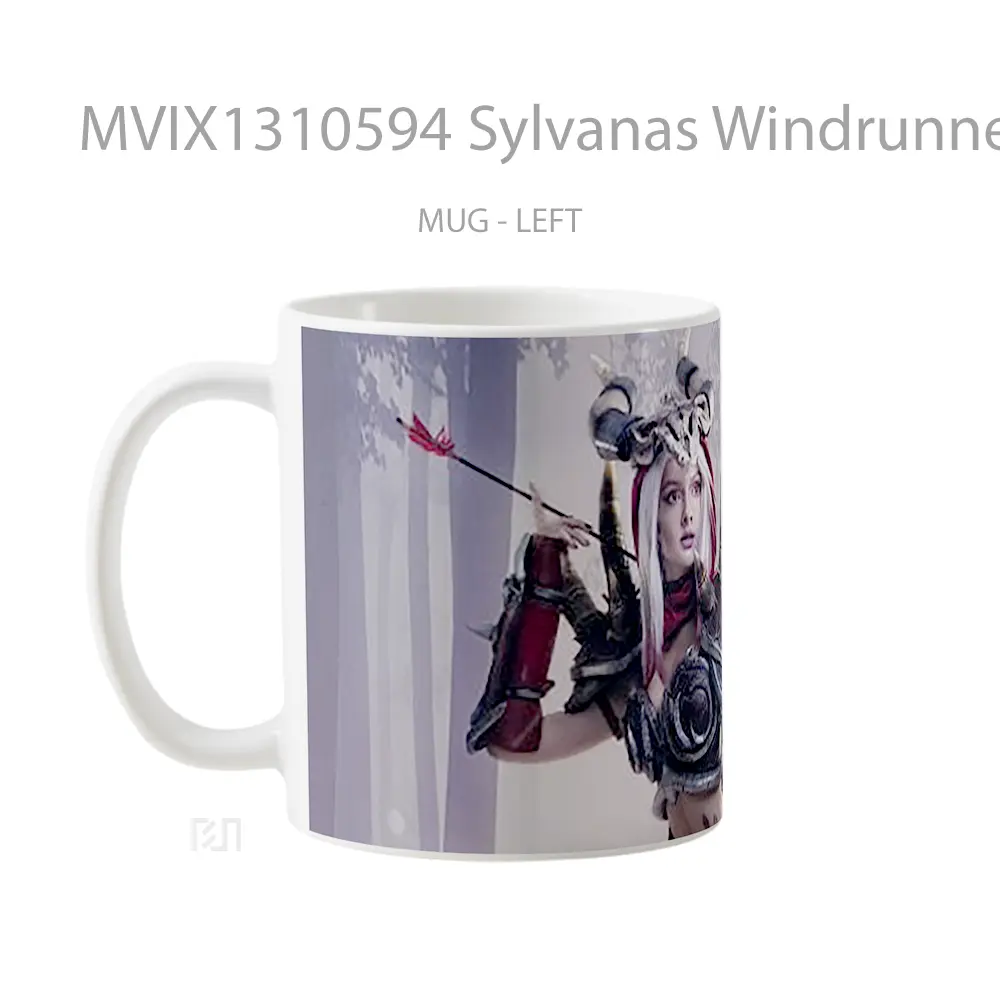 Mug Sylvanas Windrunner From Warcraft Gelas Keramik Unik - All-side / Desain