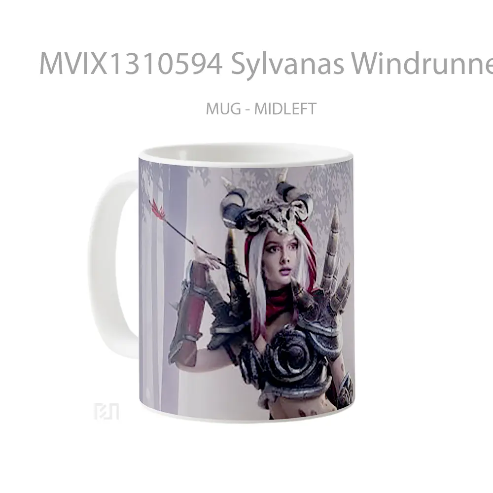 Mug Sylvanas Windrunner From Warcraft Gelas Keramik Unik - All-side / Desain