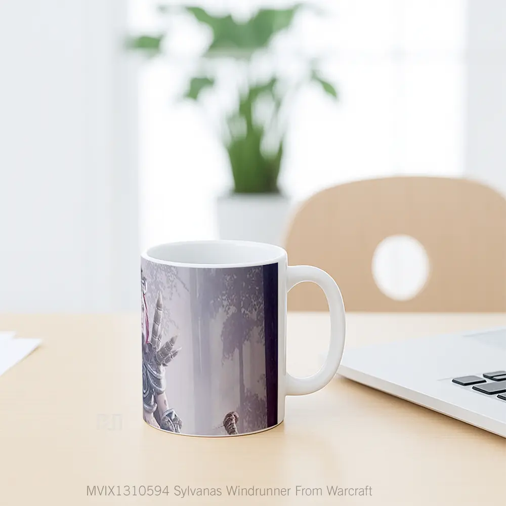 Mug Sylvanas Windrunner From Warcraft Gelas Keramik Unik - All-side / Desain