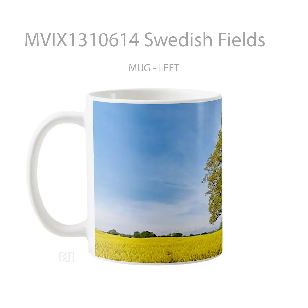 Mug Swedish Fields Gelas Pemandangan Alam - All-side / Desain