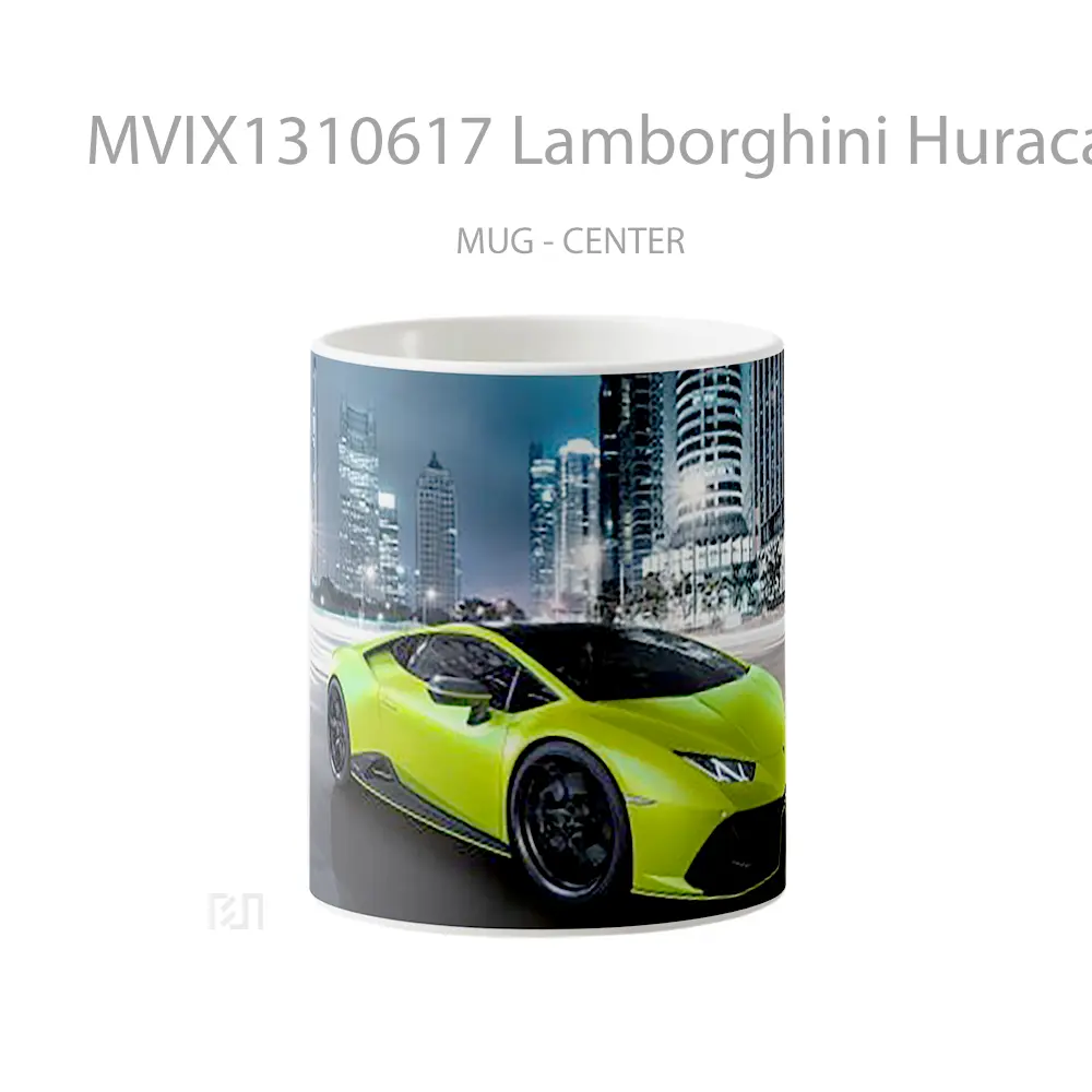 Mug Lamborghini Huracan Evo Fluo Capsule 1G Cangkir Mobil