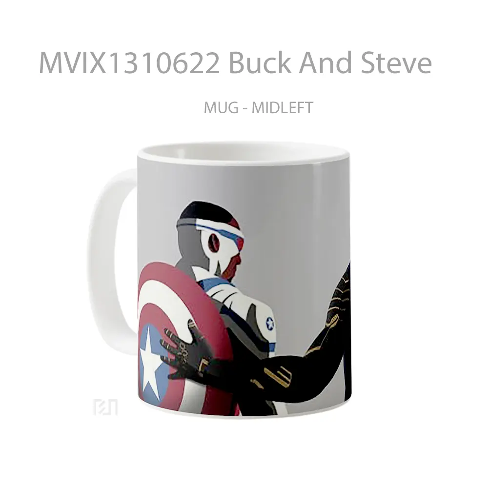 Mug Buck And Steve Gelas Keramik Unik - All-side / Desain