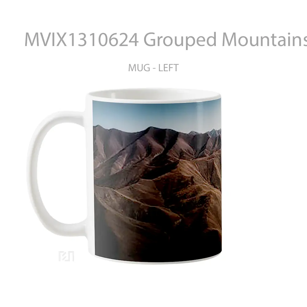 Mug Grouped Mountains Gelas Pemandangan Alam - All-side / Desain