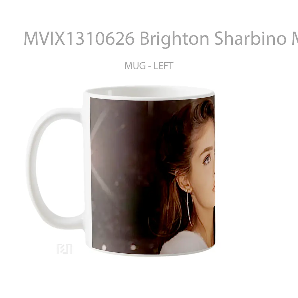 Mug Brighton Sharbino Matty Rhee Photoshoot Gelas Keramik Unik - Tampak Kanan