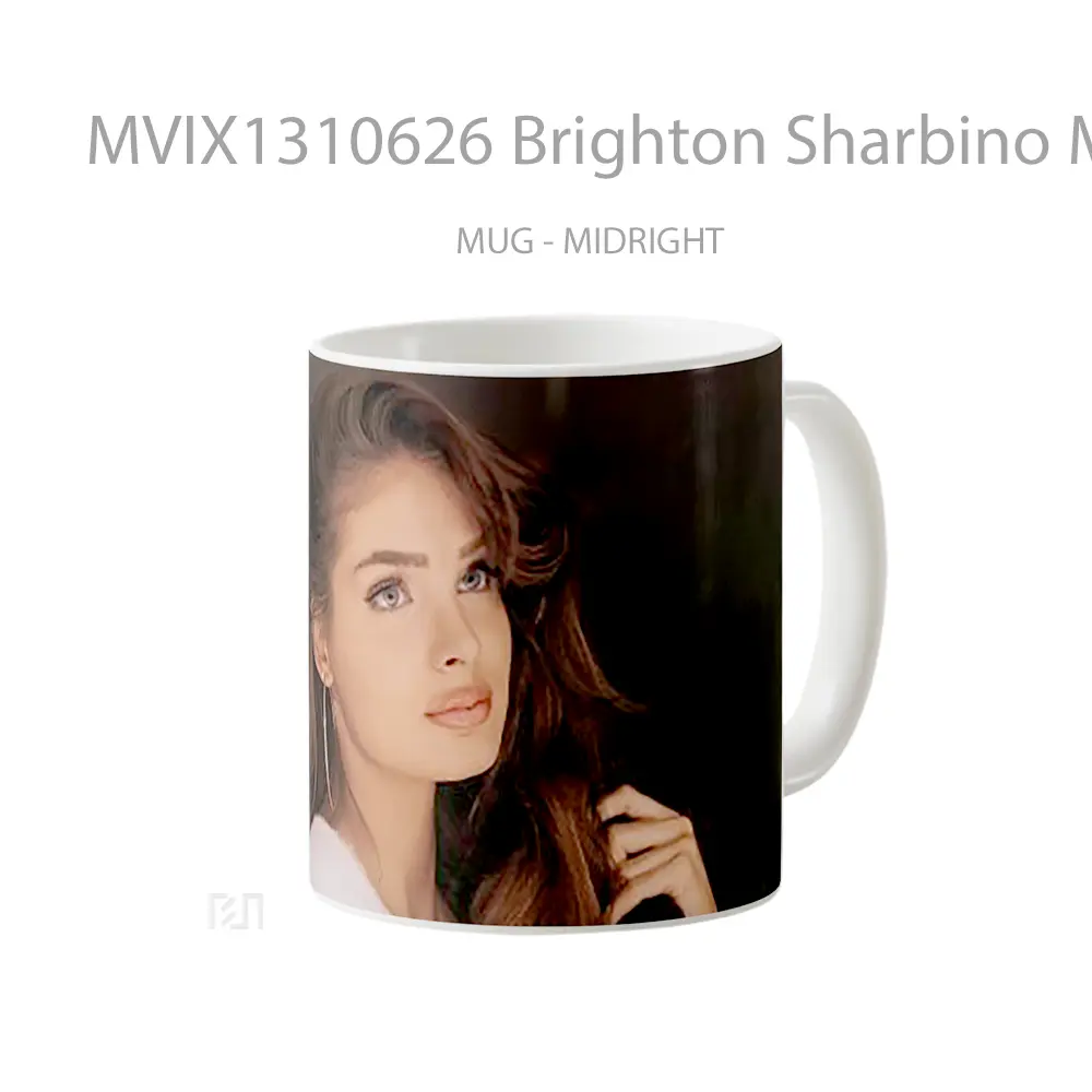 Mug Brighton Sharbino Matty Rhee Photoshoot Gelas Keramik Unik - Tampak Kanan