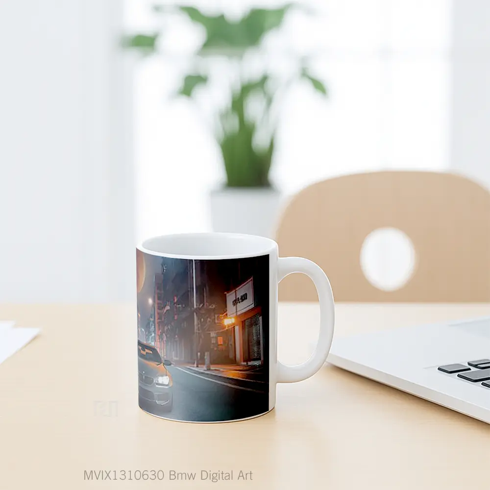 Mug Bmw Digital Art Cangkir Mobil - All-side / Desain