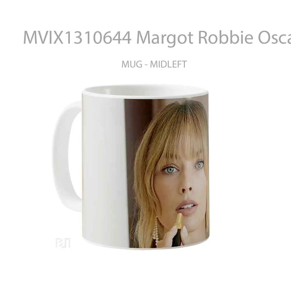 Mug Margot Robbie Oscars 2021 Gelas Keramik Unik - All-side / Desain