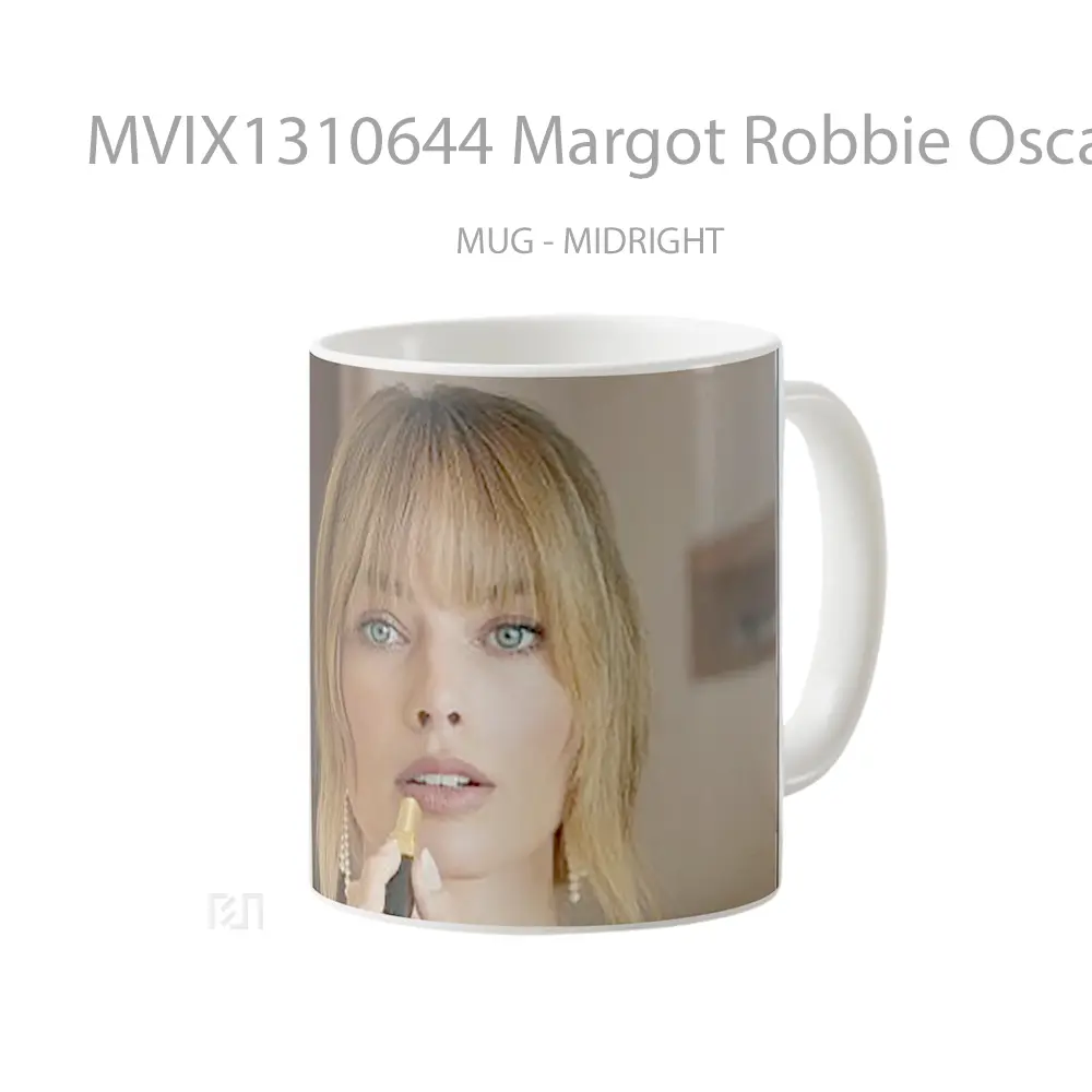 Mug Margot Robbie Oscars 2021 Gelas Keramik Unik - All-side / Desain