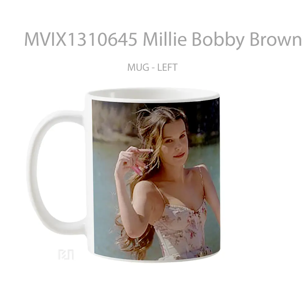 Mug Millie Bobby Brown Florence By Mills Campaign Gelas Keramik Unik - All-side / Desain