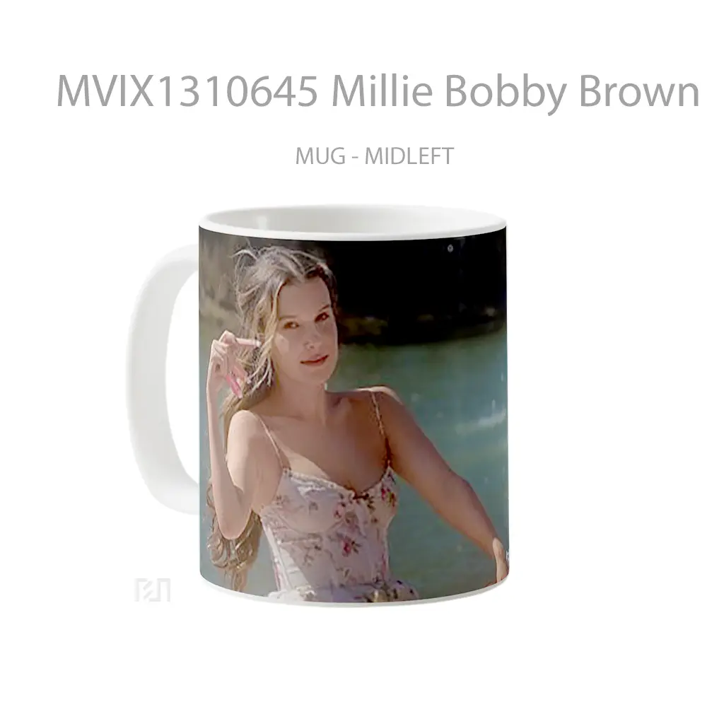 Mug Millie Bobby Brown Florence By Mills Campaign Gelas Keramik Unik - All-side / Desain
