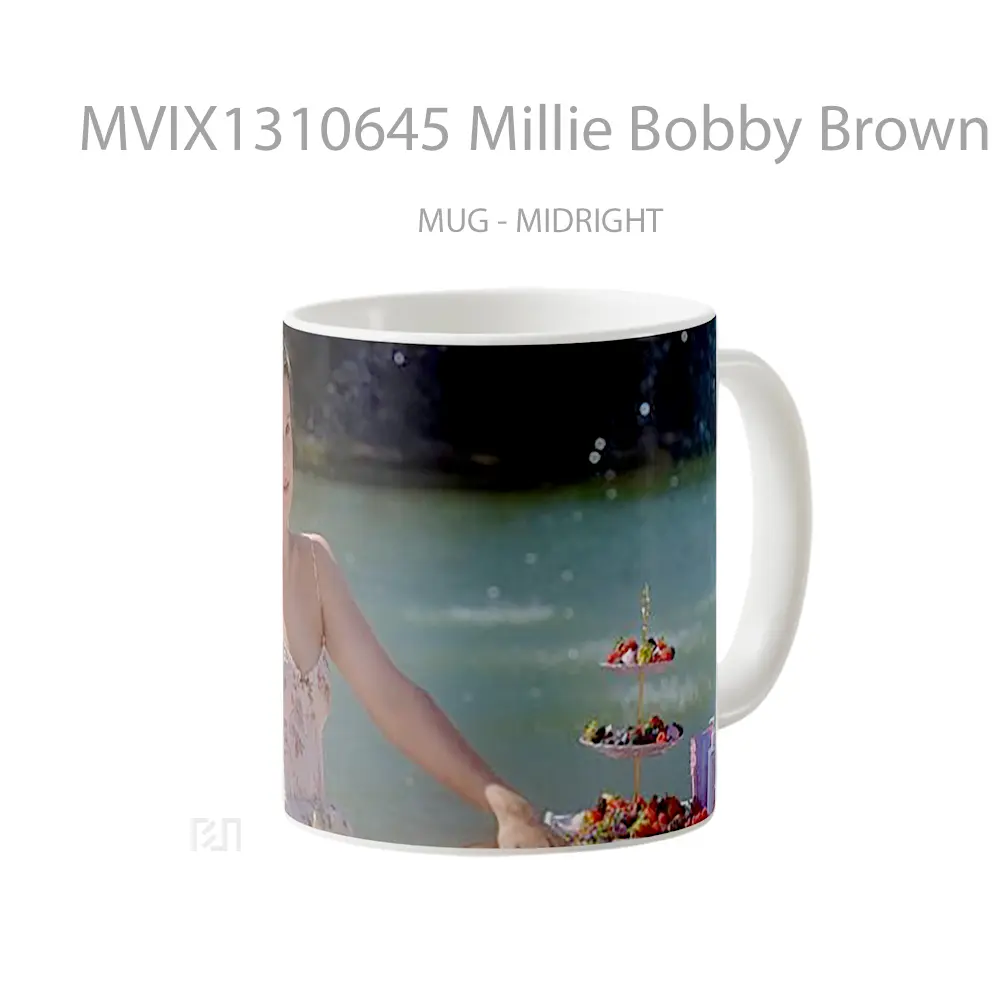 Mug Millie Bobby Brown Florence By Mills Campaign Gelas Keramik Unik - All-side / Desain
