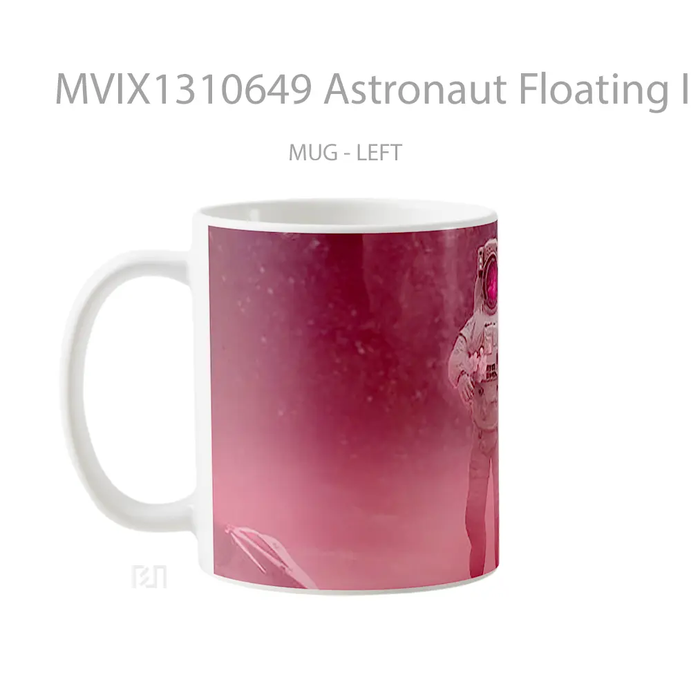 Mug Astronaut Floating In Space Gelas Astronomi - All-side / Desain