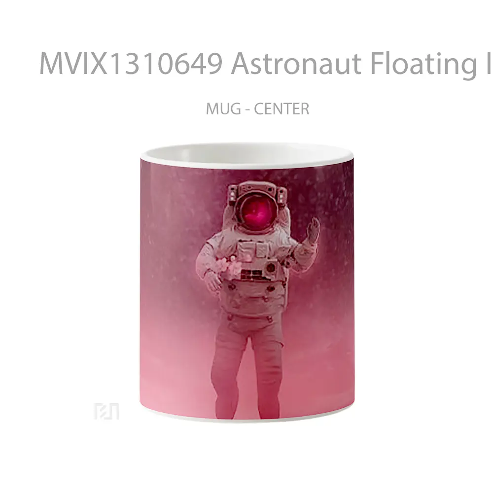 Mug Astronaut Floating In Space Gelas Astronomi
