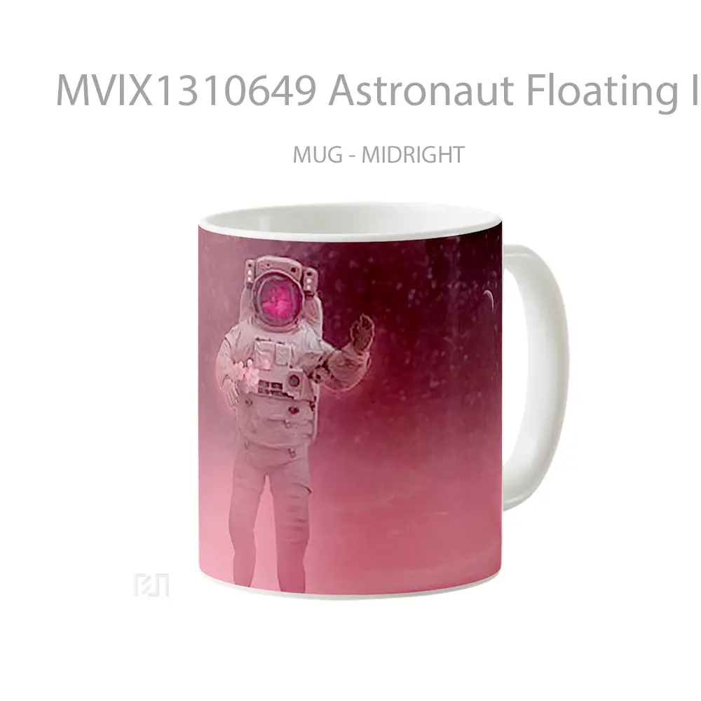 Mug Astronaut Floating In Space Gelas Astronomi - All-side / Desain