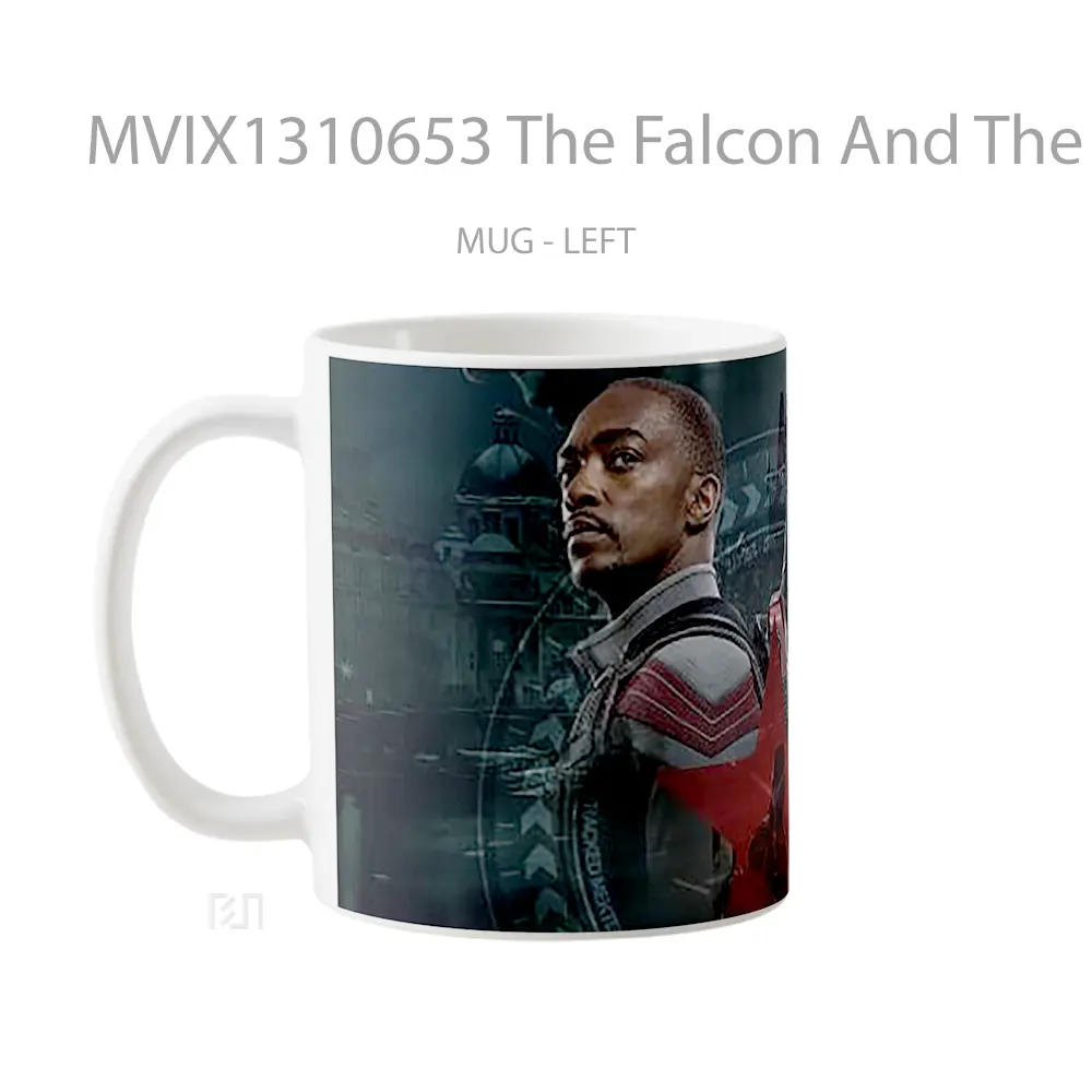 Mug The Falcon And The Winter Soldier Gelas Superhero - All-side / Desain