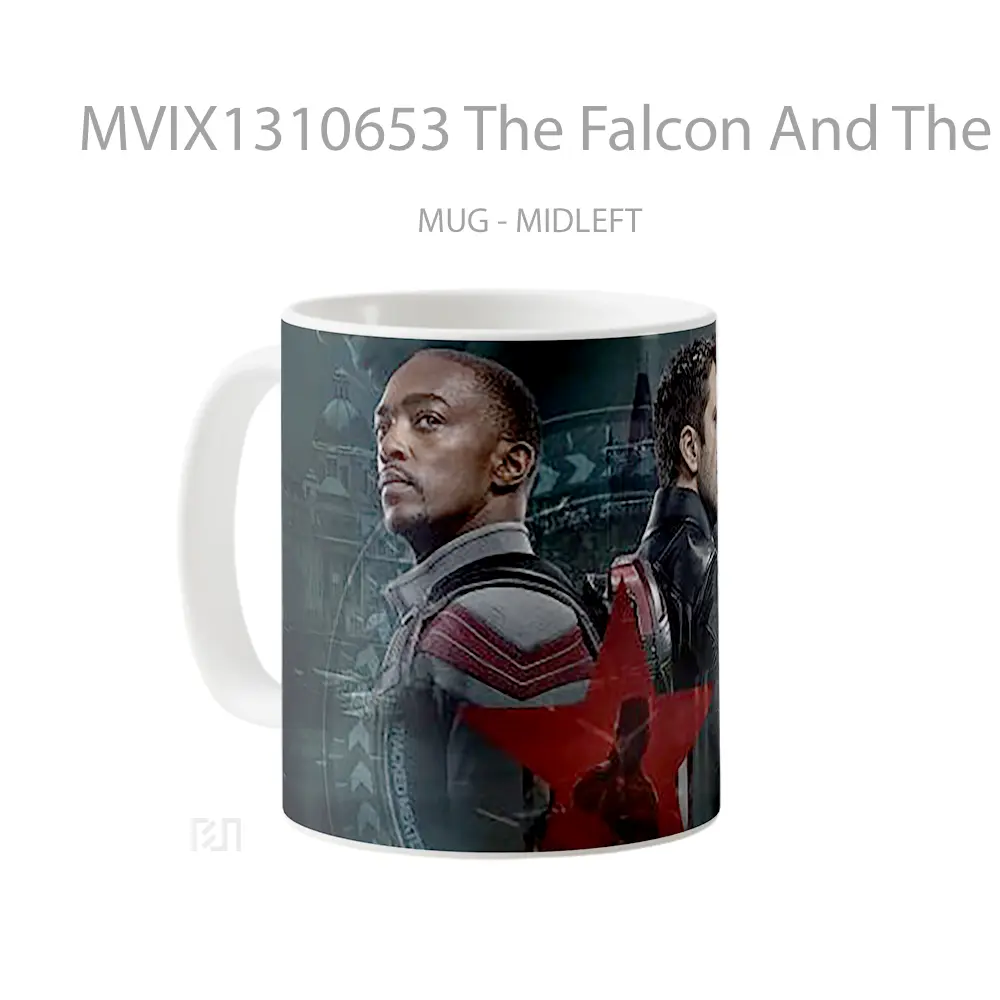 Mug The Falcon And The Winter Soldier Gelas Superhero - All-side / Desain