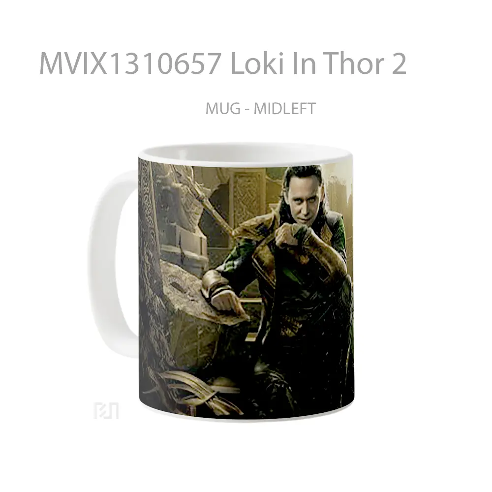 Mug Loki In Thor 2 Gelas Superhero - All-side / Desain