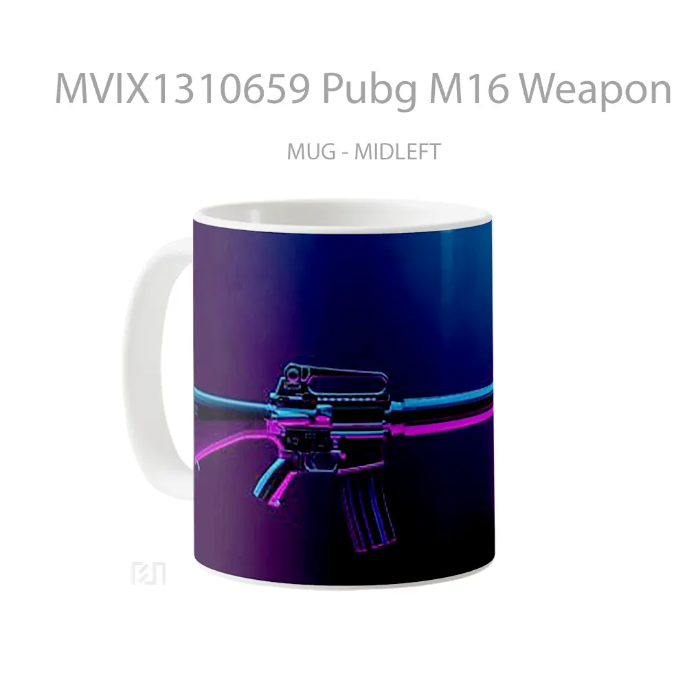 Mug Pubg M16 Weapon Cangkir Gamer - All-side / Desain