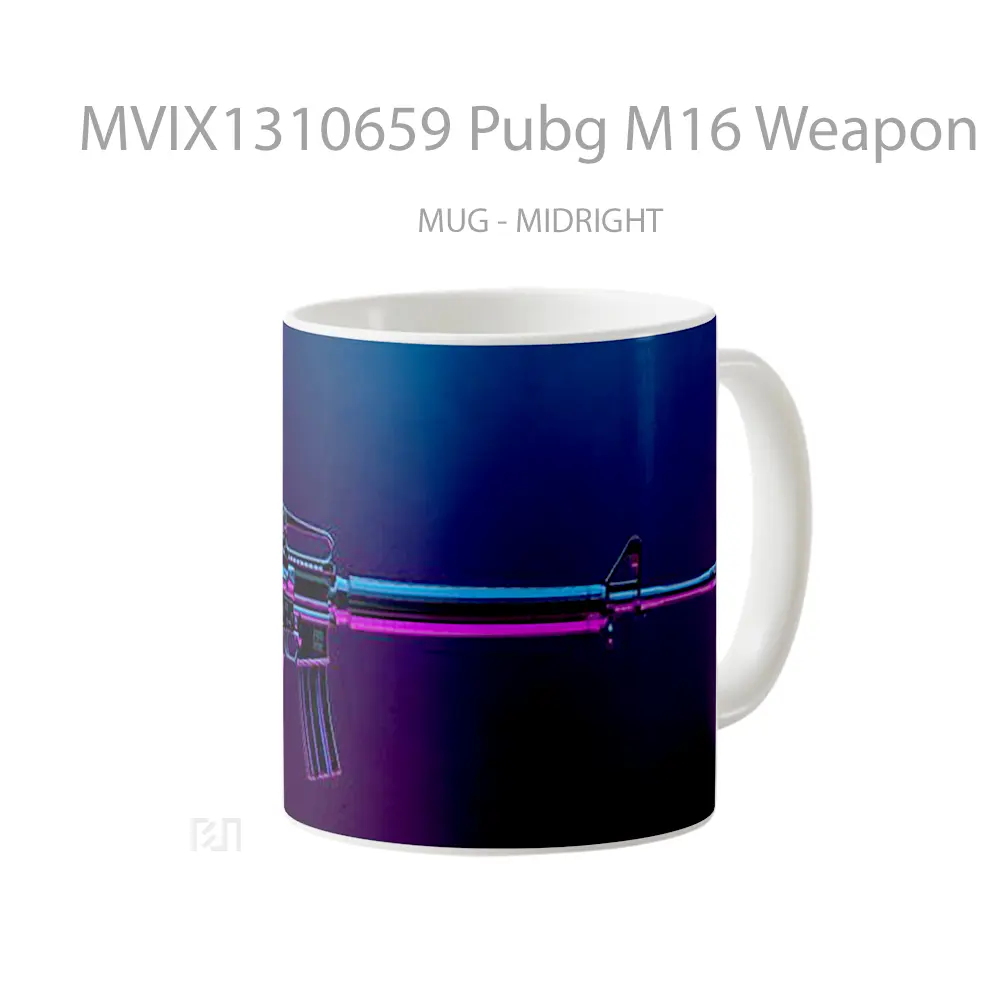 Mug Pubg M16 Weapon Cangkir Gamer - All-side / Desain