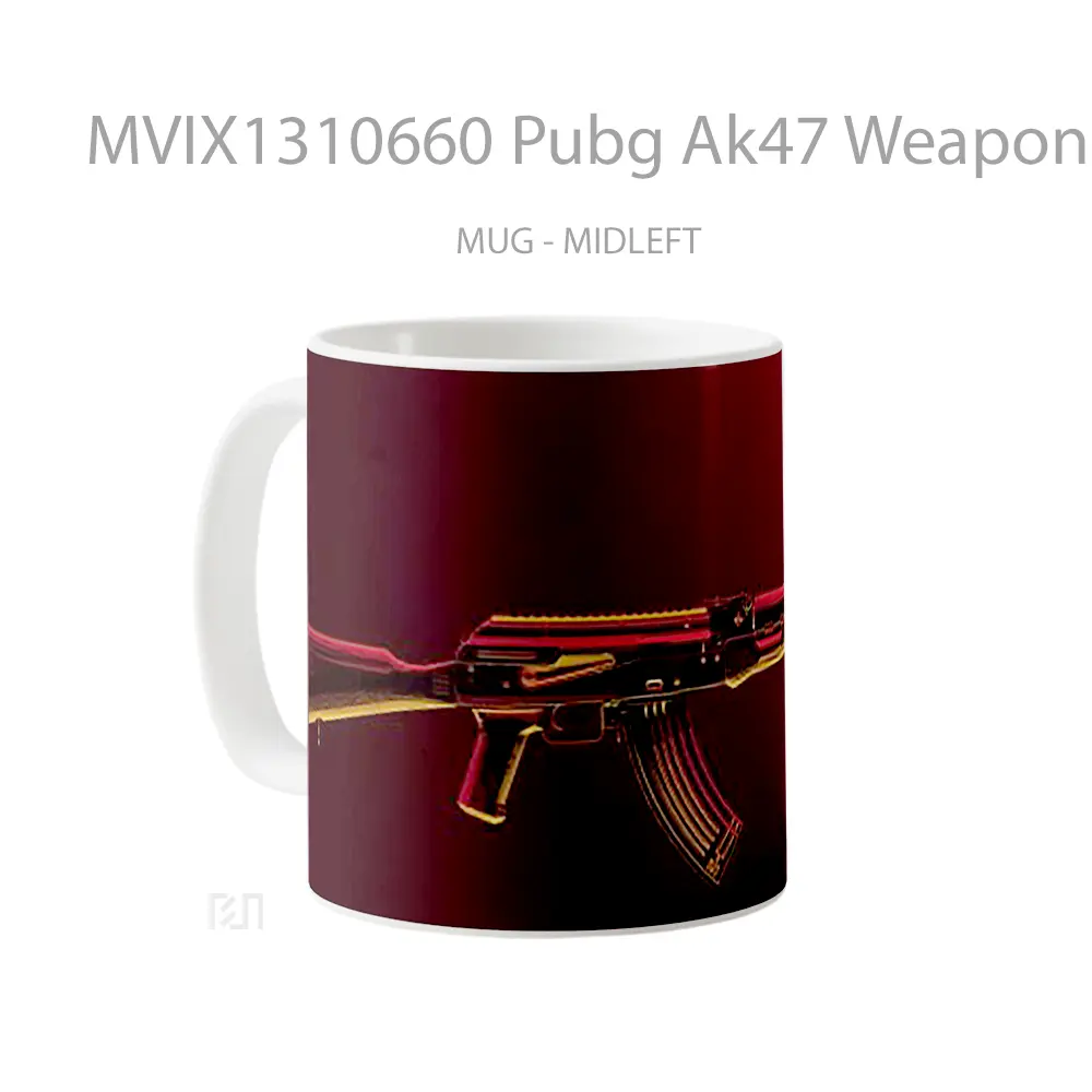Mug Pubg Ak47 Weapon Cangkir Gamer - All-side / Desain