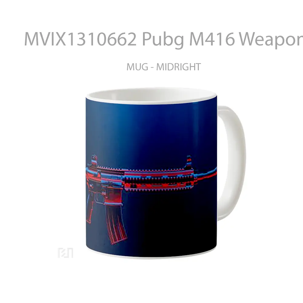 Mug Pubg M416 Weapon Cangkir Gamer - All-side / Desain