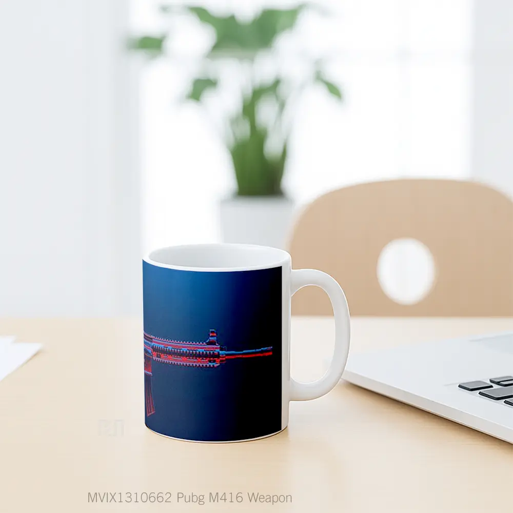 Mug Pubg M416 Weapon Cangkir Gamer - All-side / Desain