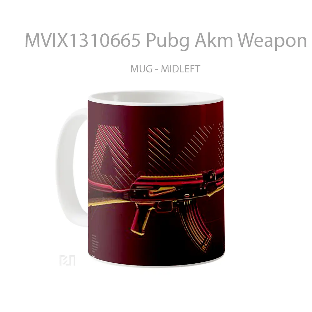 Mug Pubg Akm Weapon Cangkir Gamer - All-side / Desain