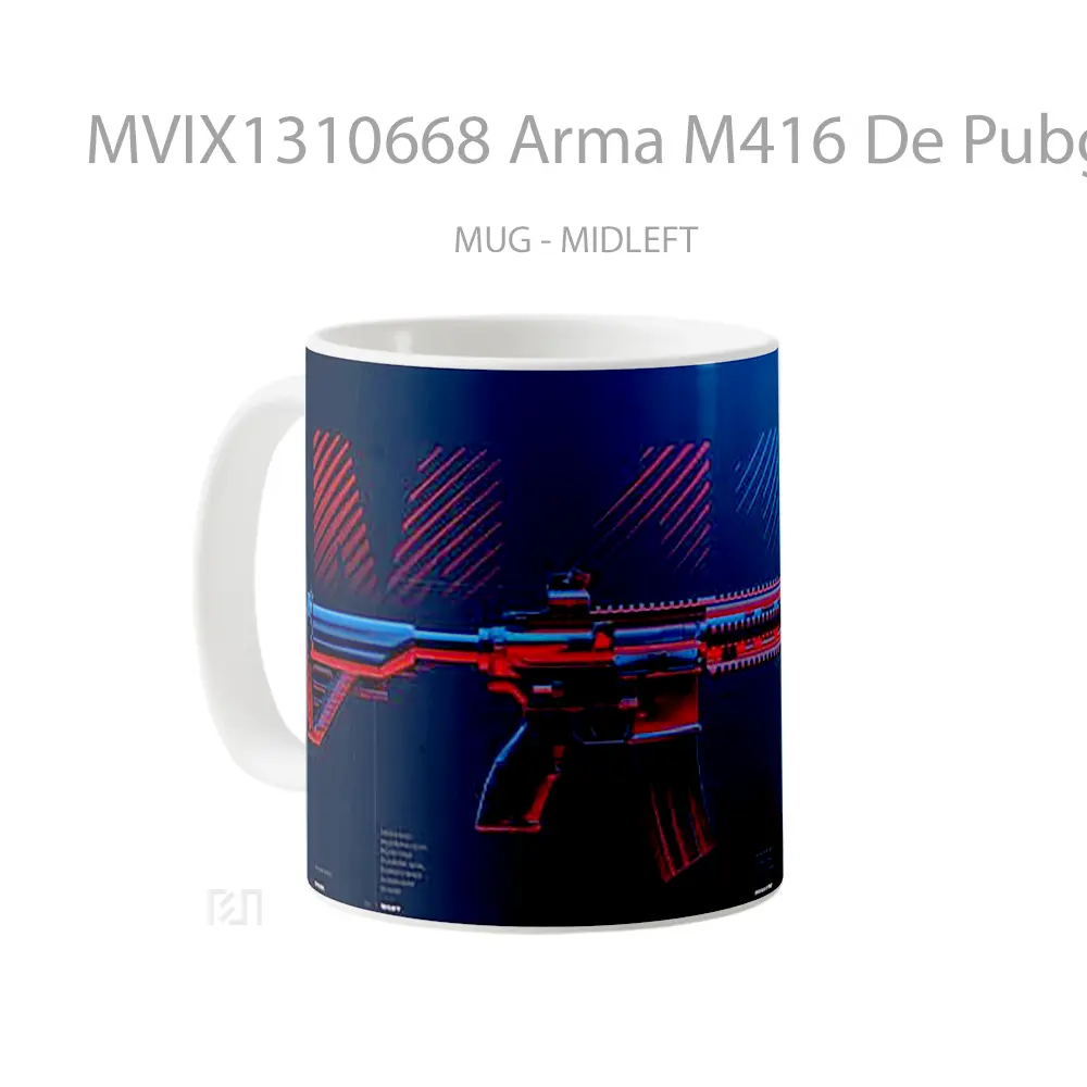 Mug Arma M416 De Pubg Cangkir Gamer - All-side / Desain