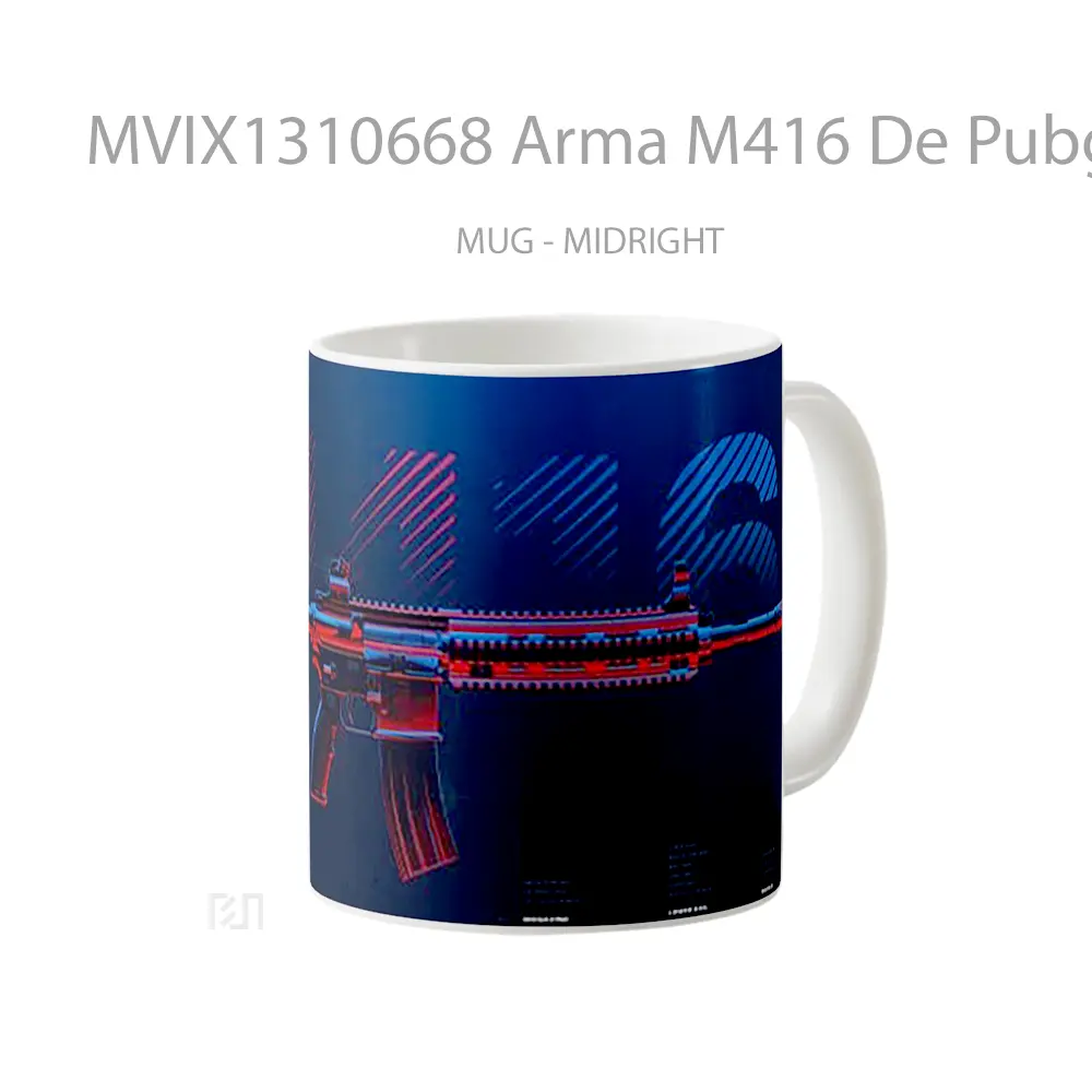 Mug Arma M416 De Pubg Cangkir Gamer - All-side / Desain
